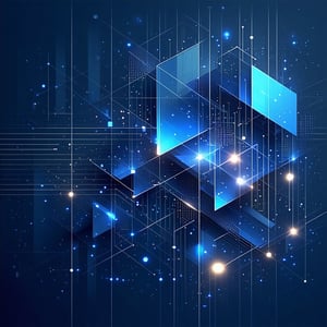 geometric shapes and technology abstract-1